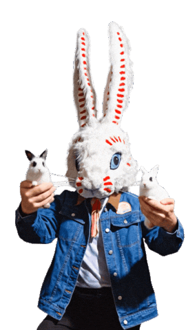 Bunny Bowl Sticker by 400 Conejos US