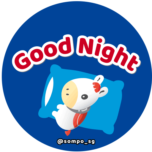 Tired Good Night GIF by Sompo Singapore