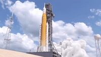 Space Launch System Rocket Launching