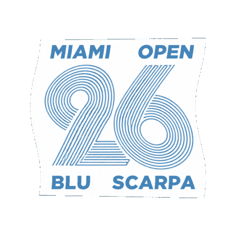 Bluscarpamiamiopen Sticker by Blu Scarpa