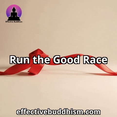 Happy Finish Line GIF by Effective Buddhism