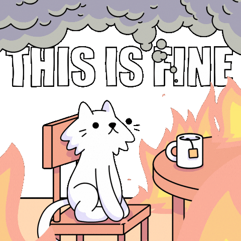 This Is Fine Monday Morning Sticker by doodles