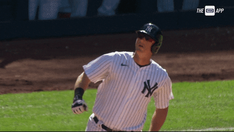 Happy New York Yankees GIF by YES Network - Find & Share on GIPHY