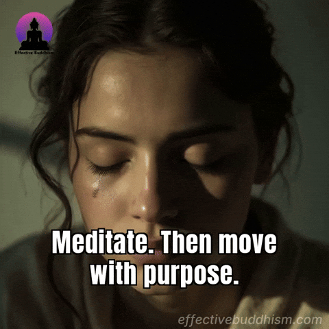 Focus Meditate GIF by Effective Buddhism
