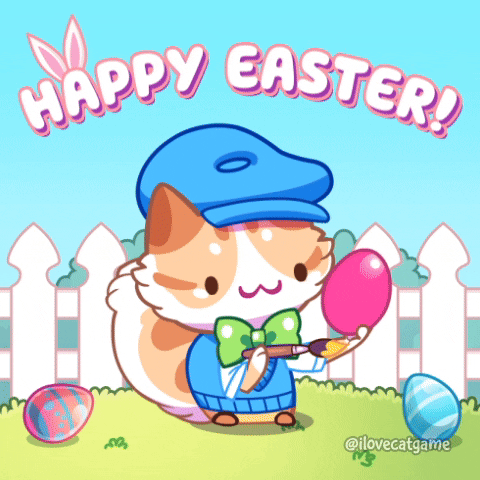 Easter Bunny Cat GIF by Mino Games