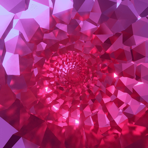 Pink Crystal GIF by Feliks Tomasz Konczakowski
