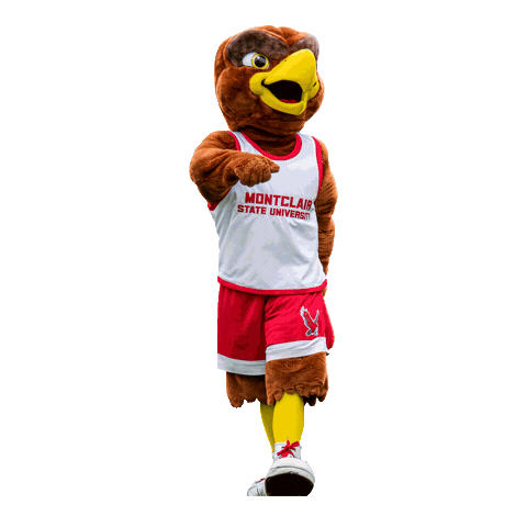 Red Hawks Msu Sticker by Montclair State University