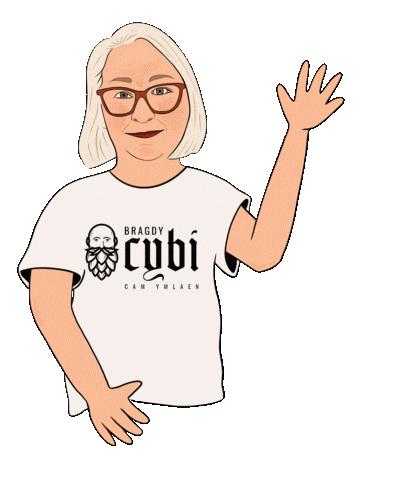 Brewery Helo Sticker by Bragdy Cybi