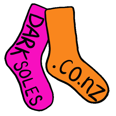 Dark Soles Bamboo Socks NZ Sticker