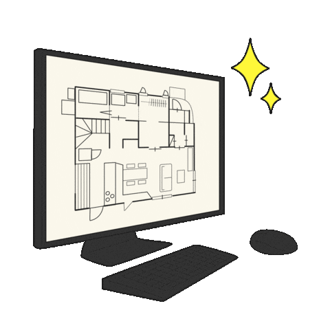 Cad パソコン Sticker