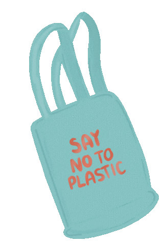 No To Plastic Sticker by RobinRetail