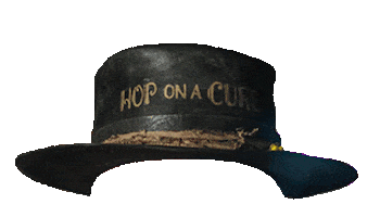 Hop On A Cure Sticker