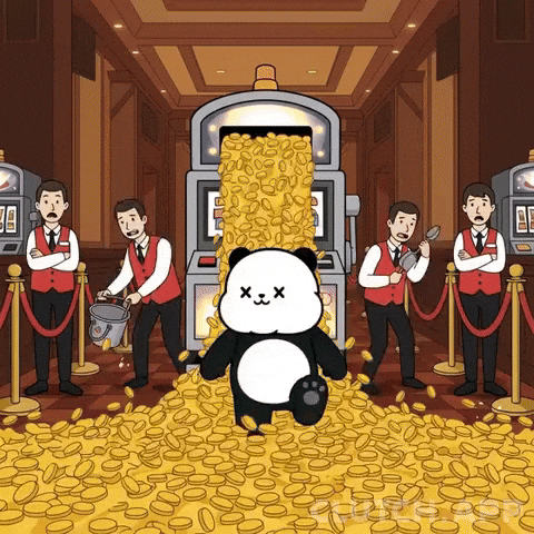 Slot Machine Panda GIF by Kanpai Pandas