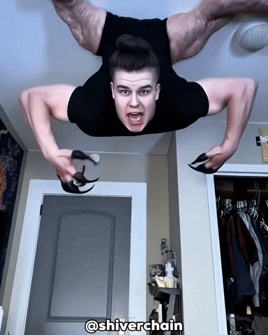 Monster Hanging GIF