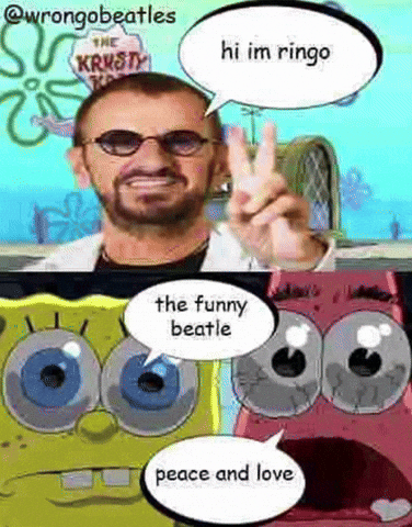 The Beatles Spongebob GIF