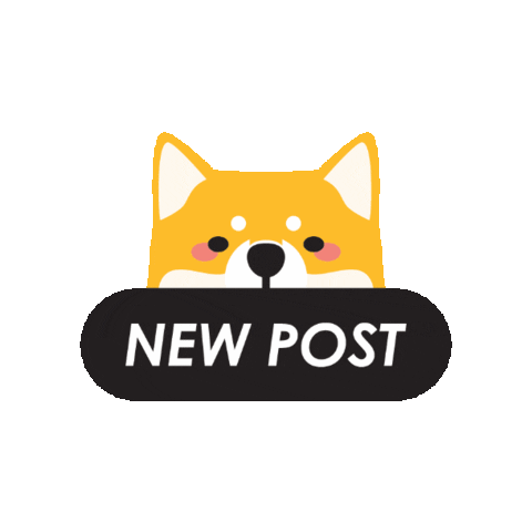 New Post Shiba Sticker