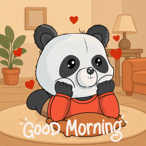 Gm GIF by PandaPals