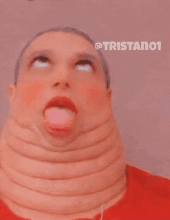 Blush Looking Up GIF