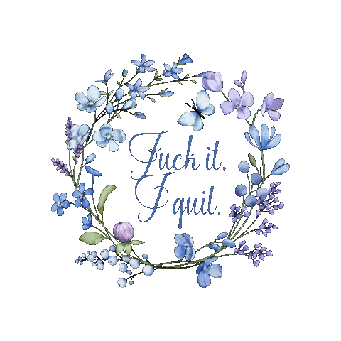 Frustrated Give Up Sticker by Bespattered Facade