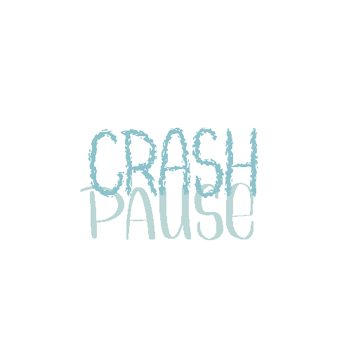 Crash Pause Sticker by Handbeschriftetes