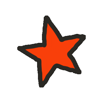 Red Star Sticker by Maeve Chocolate