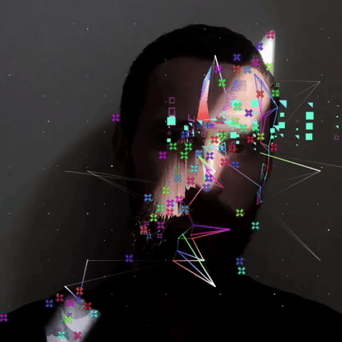 pylik glitch digital head vr GIF
