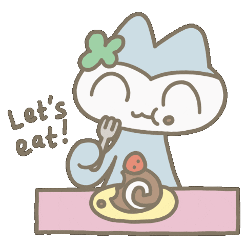 Lets Eat Eating Sticker