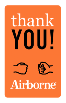 Immune System Thank You Sticker by Airborne