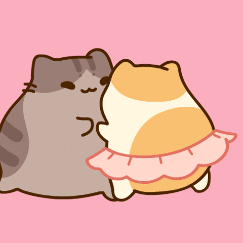 Cats Valentines GIF by Bichi Mao
