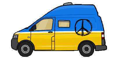 Peace Ukraine Sticker by The Upcycling Camper