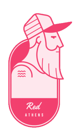 Dave Red Athens - Brown Hotels Sticker