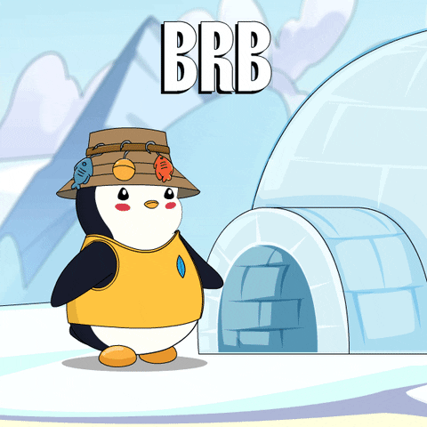 Be Right Back Penguin GIF by Pudgy Penguins