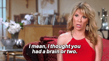 real housewives of new york brain GIF