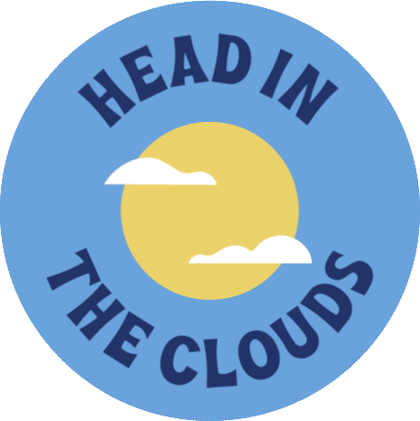 Tired Head In The Clouds Sticker by Casper