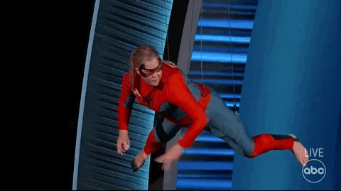 Hanging Spider Man GIF by The Academy Awards - Find & Share on GIPHY