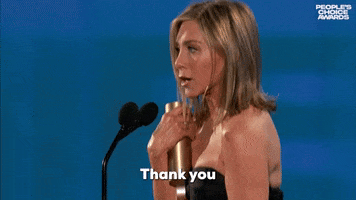 Jennifer Aniston Thank You GIF by NBC