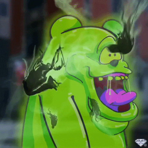 Ghost Busters Halloween GIF by SuperRareBears
