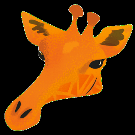 puraquiteria naranja jirafa intered noloniegues GIF