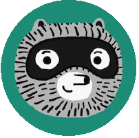 Pbs Kids Raccoon Sticker by FUZZYTOWN