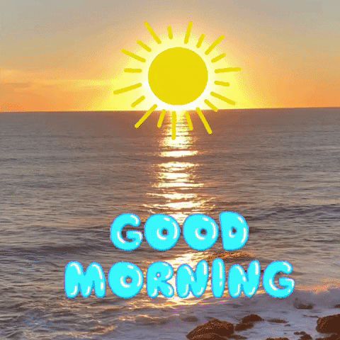 The Best 10 Ocean Sunrise Good Morning Nature Gif