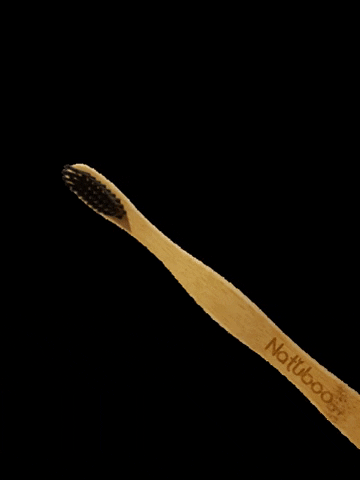 Natuboo black wave toothbrush bamboo GIF