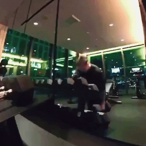 Gym Head Banging GIF