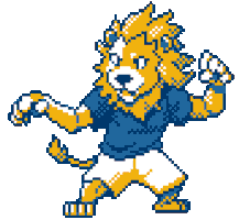 Pixel Lion Sticker by Texas A&M University-Commerce