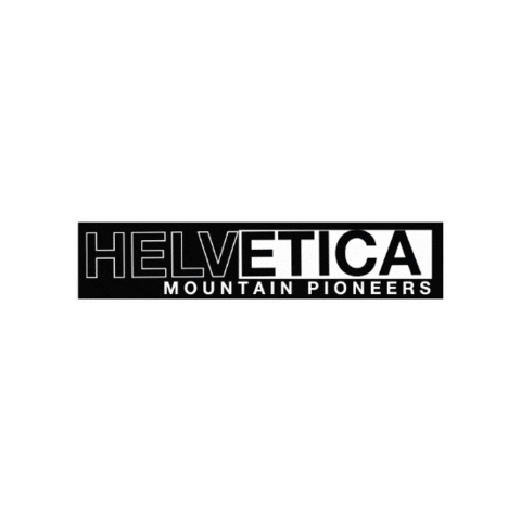 Pionniers de la montagne Helvetica Sticker