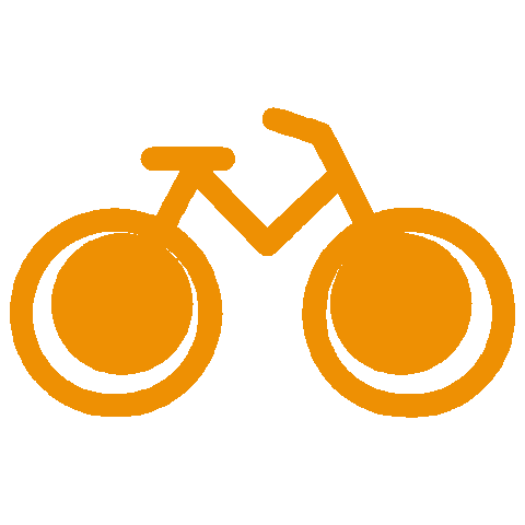 Orange Bike Sticker by München unterwegs