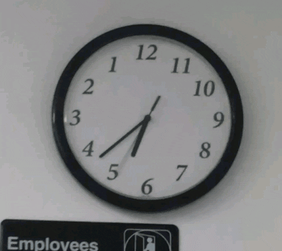 restaurant clock GIF