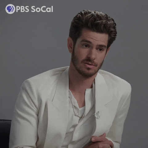 Andrew Garfield Sigh GIF by PBS SoCal