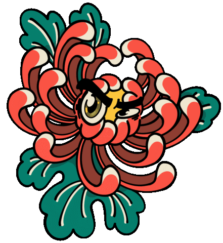 Flower Tattoo Sticker by Fivust