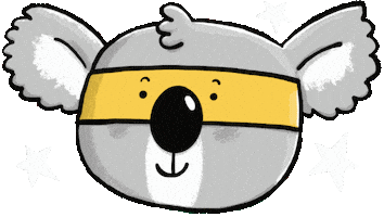 Superhero Koala Sticker
