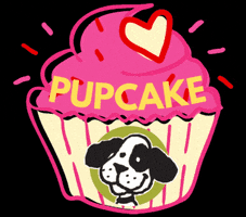 dextersdeli dogs cupcake dog birthday i love my dog GIF